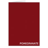 Pomegranate red colour name (Front)