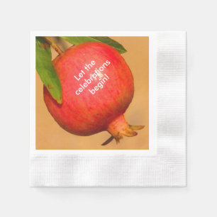 Pomegranate Rosh HaShana Napkins