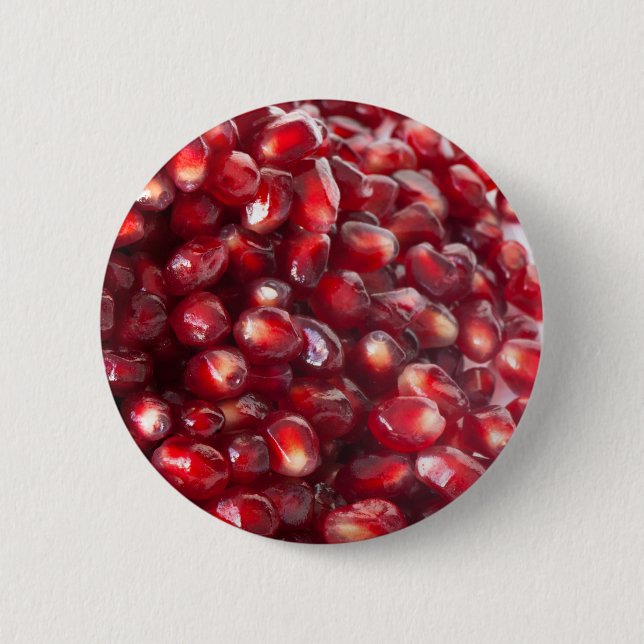 Pomegranate seeds pinback button (Front)