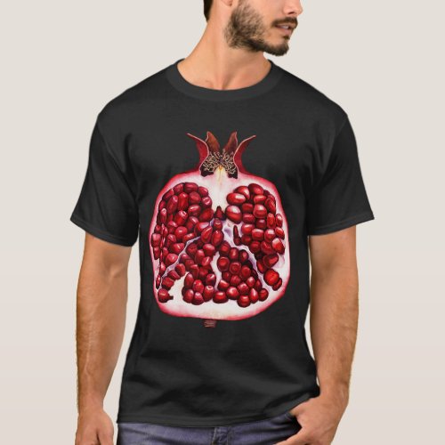Pomegranate Slice Fruit Halloween Costume Cute Veg T_Shirt