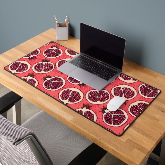 Pomegranate slices 2 desk mat (Office 2)