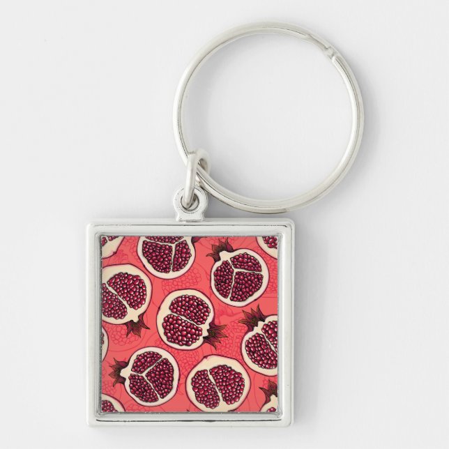 Pomegranate slices 2 keychain (Front)