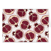 Pomegranate slices on white (Front Horizontal)