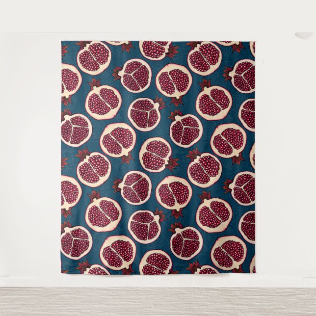 Pomegranate slices tapestry (Front)