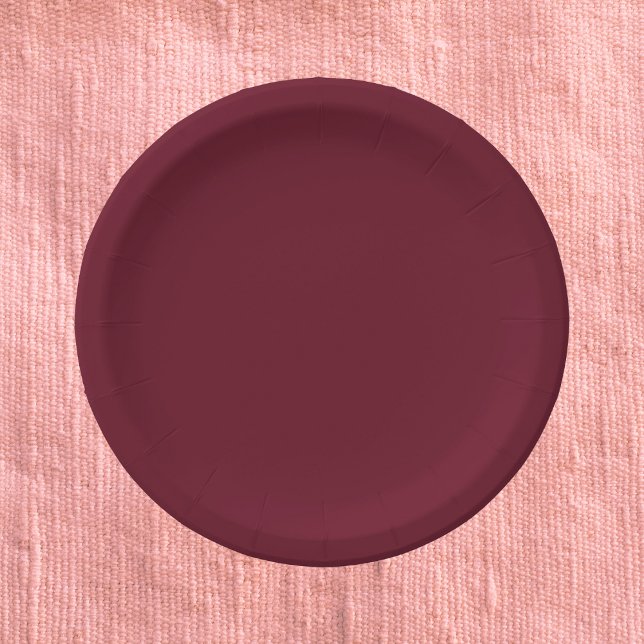 Pomegranate Solid Color Paper Plates (Creator Uploaded)