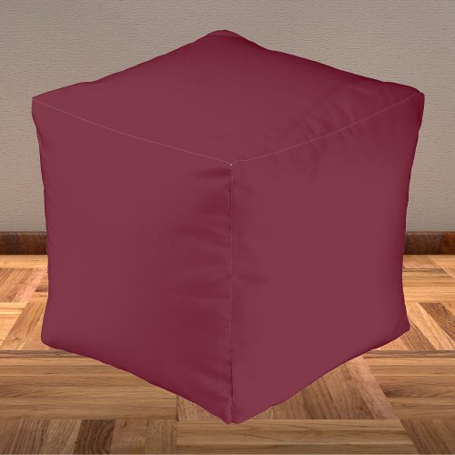 Pomegranate Solid Color Pouf