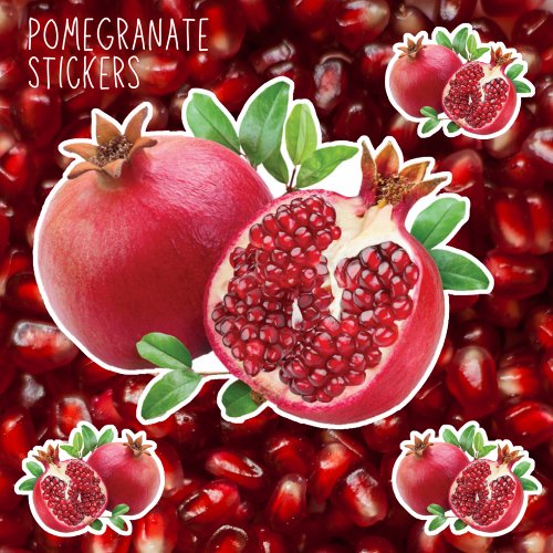 Pomegranate Stickers