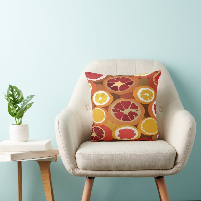 Pomegranate Throw Pillow (Chair)