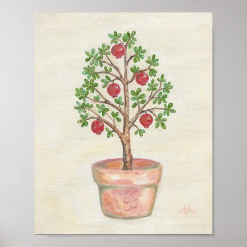 Pomegranate Tree art print