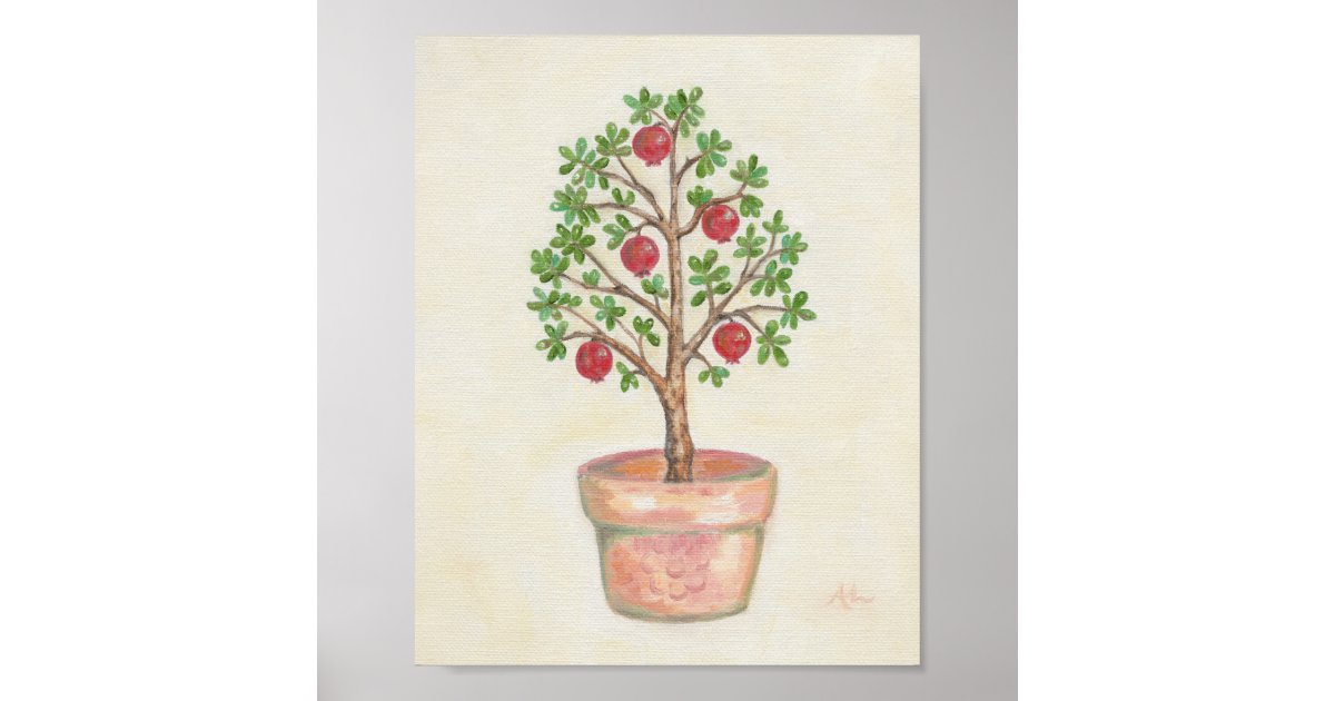 pomegranate tree art