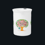 Pomegranate Tree Pitcher<br><div class="desc">Artwork originally painted 4/11/2025 for Hadassah with Derwent Art INKTense Pencils. Profits from this design will go to Friendship Circle in Omaha.</div>