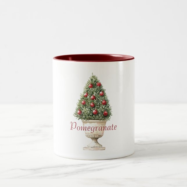 Pomegranate Tree Two-Tone Coffee Mug (Center)