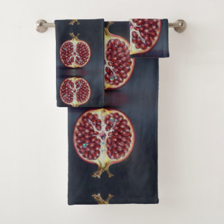 Pomegranate – Valuable Fruit for Health  Bath Towel Set