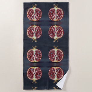 Pomegranate – Valuable Fruit for Health Beach Towel
