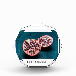 Pomegranate Vegan Fruit Gourmet Foodie Souvenir Acrylic Award