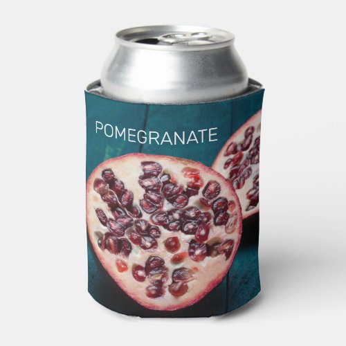 Pomegranate Vegan Fruit Gourmet Foodie Souvenir Can Cooler