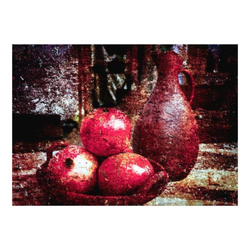 Pomegranates And A Pitcher Photo Print