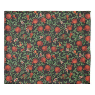 Pomegranates and Bella Moths  Duvet Cover