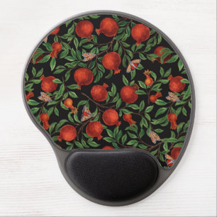 Pomegranates and Bella Moths Gel Mouse Pad