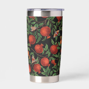 Pomegranates and Bella Moths  Insulated Tumbler