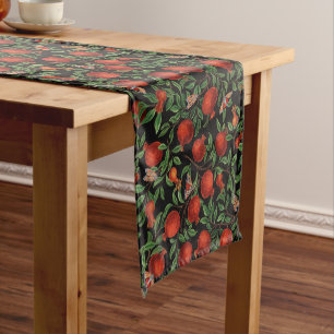 Pomegranates and Bella Moths Short Table Runner