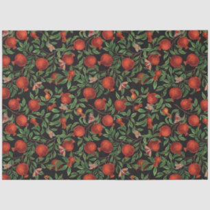 Pomegranates and Bella Moths Tissue Paper