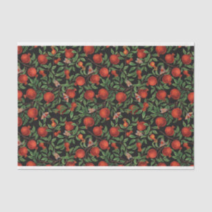 Pomegranates and Bella Moths Tissue Paper