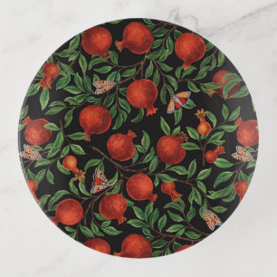 Pomegranates and Bella Moths  Trinket Tray
