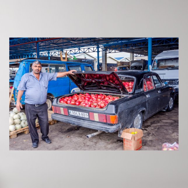 Pomegranates for sale poster (Front)