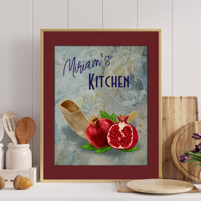 Pomegranates Fruit Shofar Kitchen Art Print (Creator Uploaded)