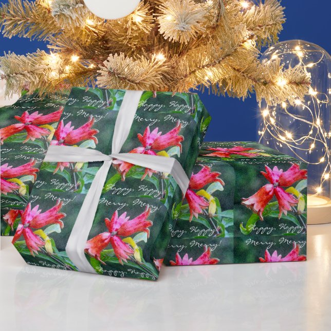 Pomegranates Growing, Closeup Wrapping Paper (Holidays)