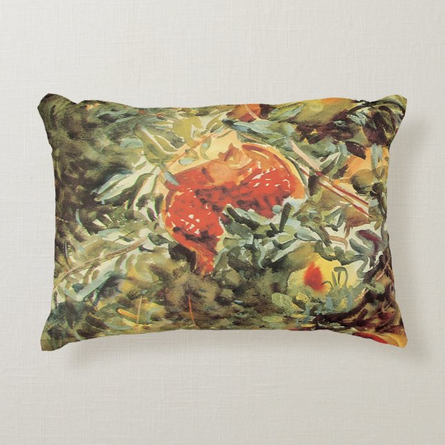 Pomegranates II by John Singer Sargent Accent Pillow (Front)