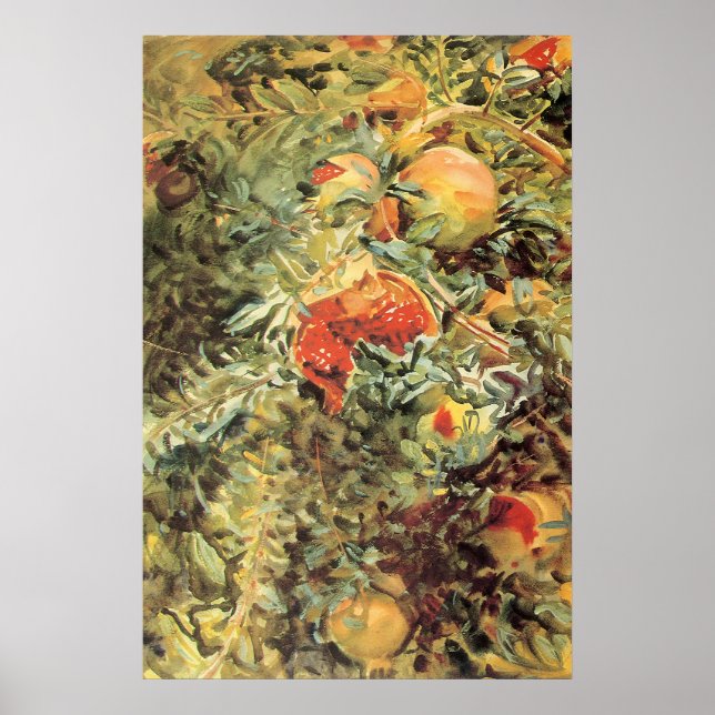 Pomegranates II by John Singer Sargent Poster (Front)