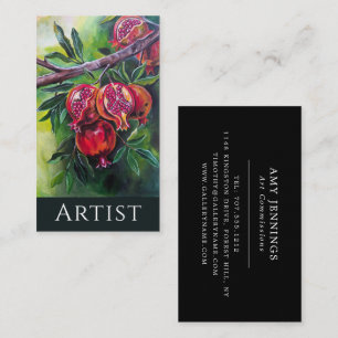 Pomegranates of the Autumn Harvest by Alfred Fox Business Card