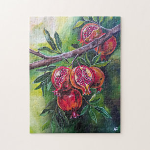 Pomegranates of the Autumn Harvest by Alfred Fox Jigsaw Puzzle