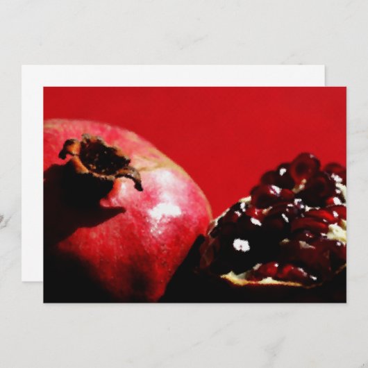 Pomegranates on Red (Front/Back)