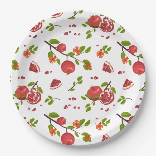 Pomegranates Paper Plates