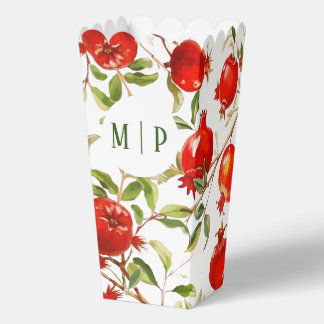 Pomegranates watercolor theme Bright colors Favor Boxes