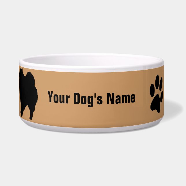 Pomeranian ポメラニアン bowl (Front)