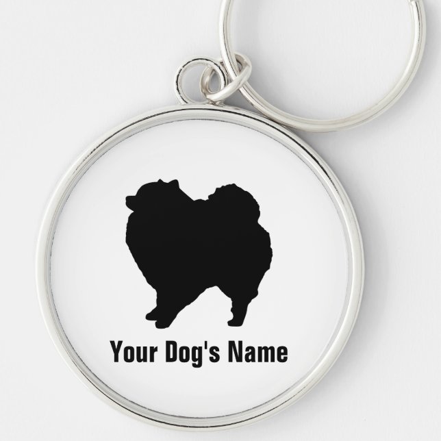 Pomeranian ポメラニアン keychain (Front)