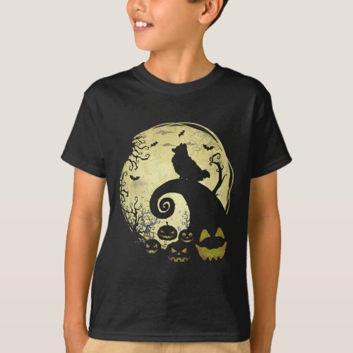 pomeranian and moon pomeranian to  moon costume  T_Shirt