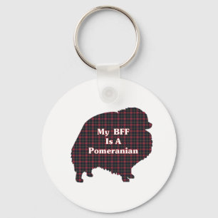 Pomeranian BFF Gifts Keychain