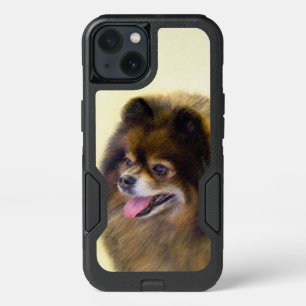 Pomeranian Black and Tan Painting Original Dog Art iPhone 13 Case