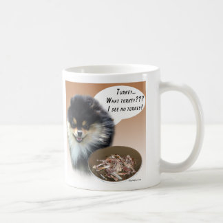 Pomeranian (blktan) Turkey Coffee Mug