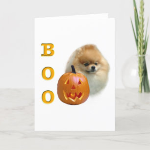 Pomeranian Boo Card