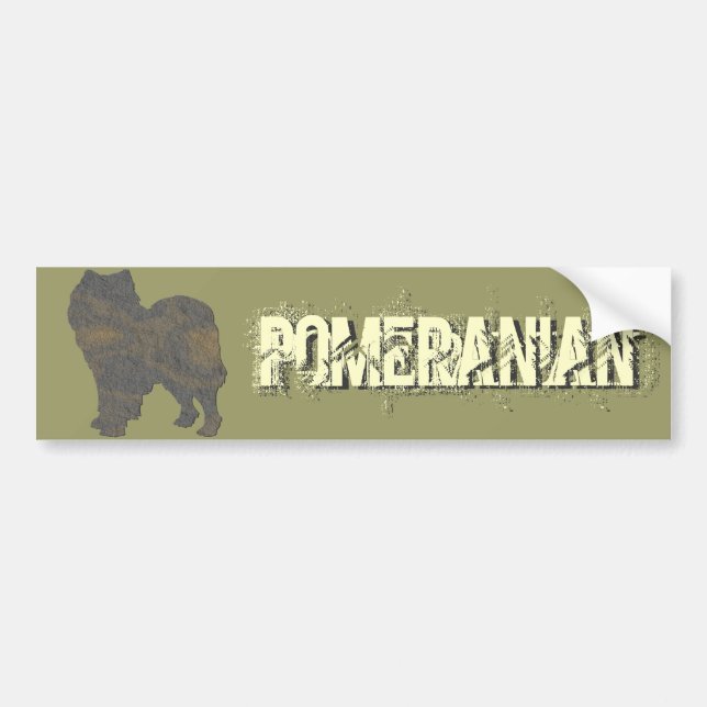 Pomeranian Bumper Sticker (Front)