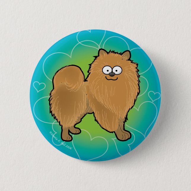 Pomeranian Button (Front)