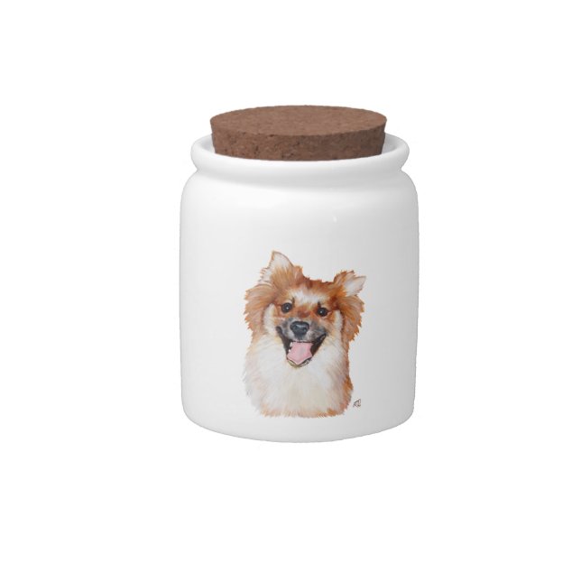Pomeranian Candy Jar (Front)