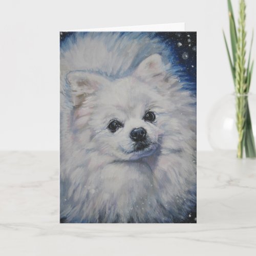 pomeranian christmas card