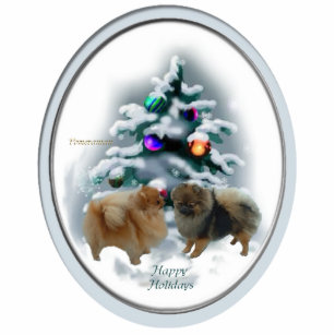 Pomeranian Christmas Gifts Ornament